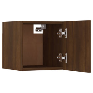 Set Mobili Porta TV 6 pz Rovere Marrone in Legno Multistrato 3114269