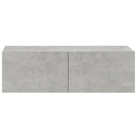 Set di Mobili Porta TV 4 pz Grigio Cemento in Legno Multistrato cod mxl 57171