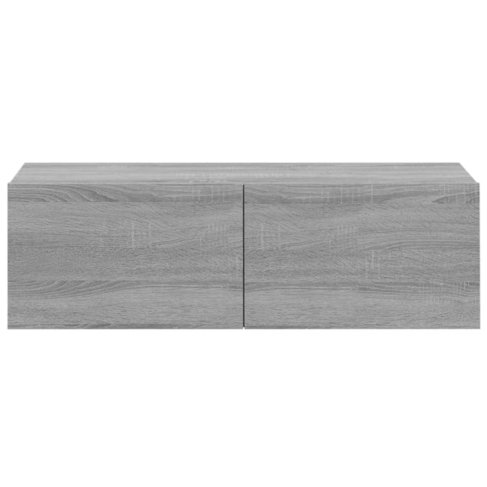 Set di Mobili Porta TV 4 pz-Set di 4 Credenza per TV Grigio Sonoma in Legno Multistrato 500733