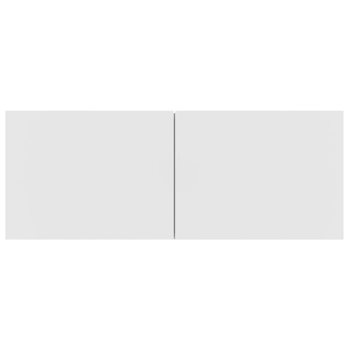 Set Mobili Porta TV 8pz Bianco in Legno Multistrato 3114414