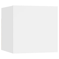 Set Mobili Porta TV 8pz Bianco in Legno Multistrato 3114414