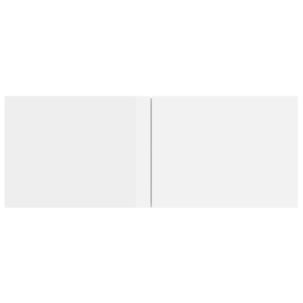 Set Mobili Porta TV 8pz Bianco Lucido in Legno Multistrato 3114418