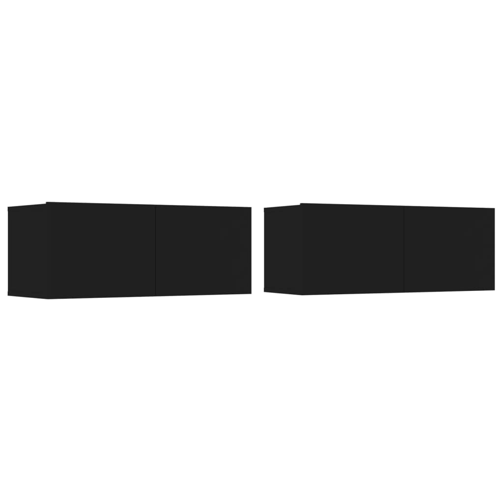 Set di Mobili Porta TV 5 pz Nero in Legno Multistrato 3114423