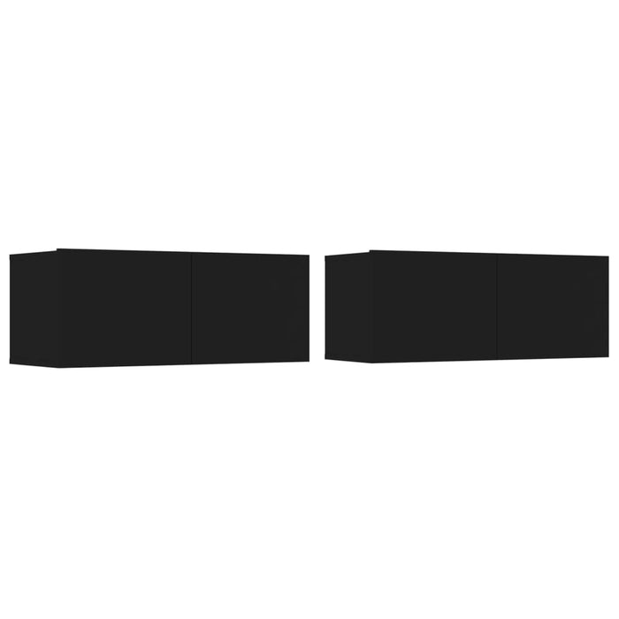 Set di Mobili Porta TV 5 pz Nero in Legno Multistrato 3114423