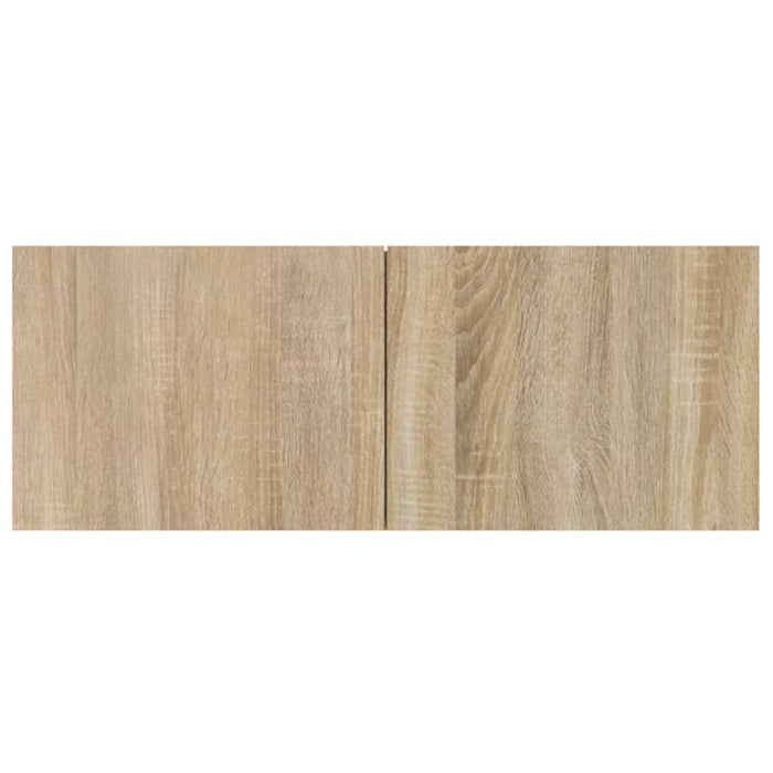 Set di mobili mobile credenza TV televisione soggiorno camera da letto soggiorno 5 pezzi rovere Sonoma multistrato marrone 02_0024966