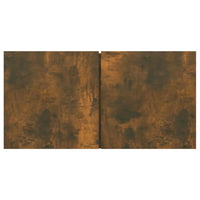 Set di Mobili Porta TV 5 pz Rovere Fumo in Legno Multistrato cod mxl 20109