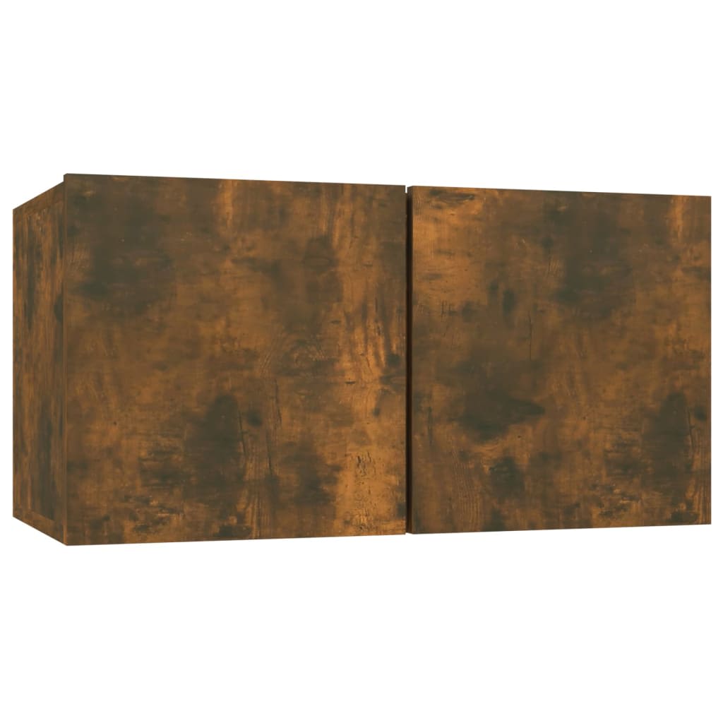 Set di Mobili Porta TV 5 pz-Set di 5 Credenza per TV Rovere Fumo in Legno Multistrato 196441