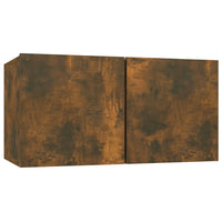 Set di Mobili Porta TV 5 pz-Set di 5 Credenza per TV Rovere Fumo in Legno Multistrato 196441