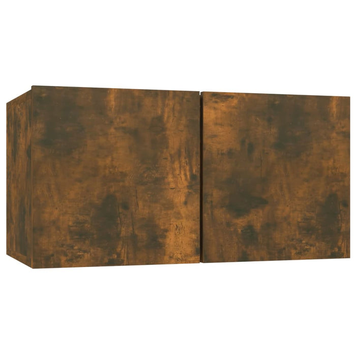 Set di Mobili Porta TV 5 pz-Set di 5 Credenza per TV Rovere Fumo in Legno Multistrato 196441