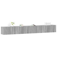 Set Mobili Porta TV 3 pz-Set di 3 Credenza per TV Grigio Sonoma in Legno Multistrato 427312
