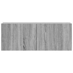 Set Mobili Porta TV 3 pz-Set di 3 Credenza per TV Grigio Sonoma in Legno Multistrato 427312