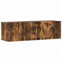 Set Mobili Porta TV 3 pz-Set di 3 Credenza per TV Rovere Fumo in Legno Multistrato 305024