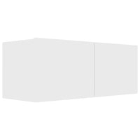 Set Mobili Porta TV 8pz Bianco in Legno Multistrato 3114486