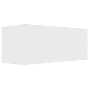 Set Mobili Porta TV 8pz Bianco in Legno Multistrato 3114486