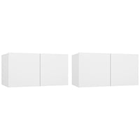 Set di Mobili Porta TV 4 pz Bianco in Legno Multistrato 3114526