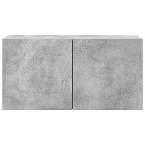 Set di Mobili Porta TV 4 pz Grigio Cemento in Legno Multistrato 3114641