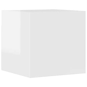 Set di Mobili Porta TV 4 pz Bianco Lucido in Legno Multistrato 3114642