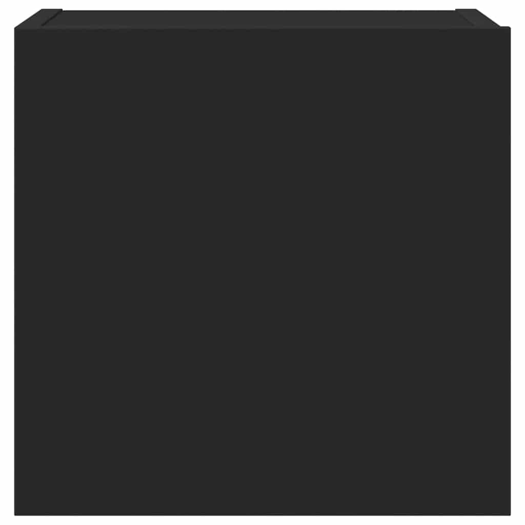 Set Mobili Porta TV 4 pz-Set di 4 Credenza per TV Nero in Legno Multistrato 559647