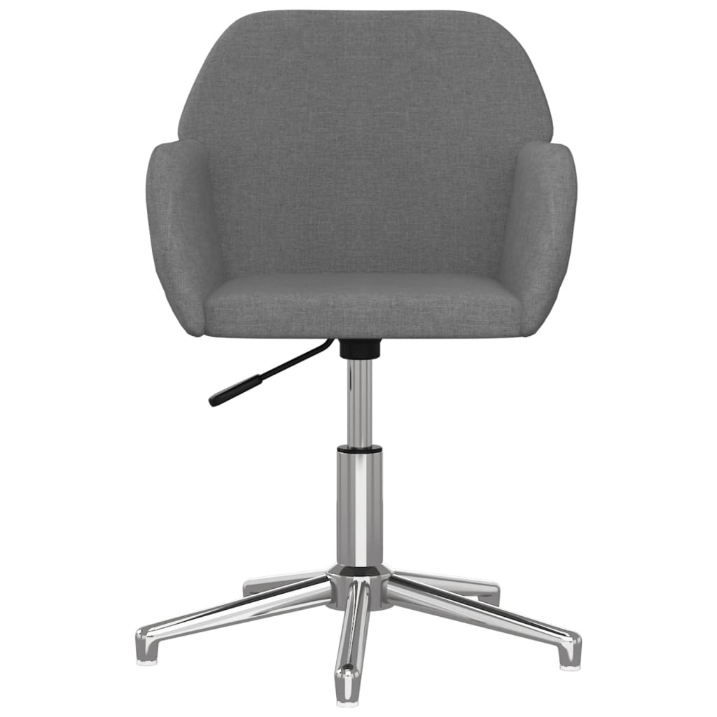 Sedia da Ufficio Girevole Grigio Chiaro in Tessuto cod mxl 18393