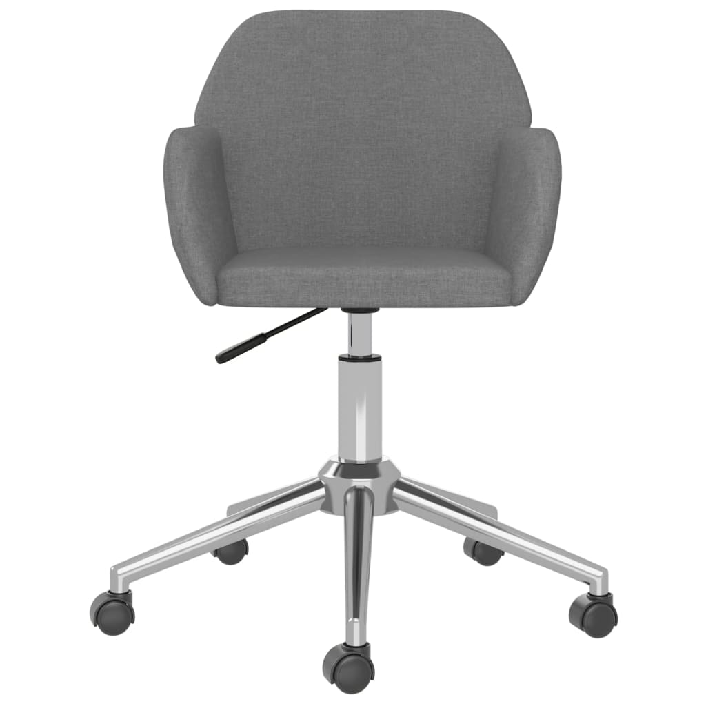 Sedia da Ufficio Girevole Grigio Chiaro in Tessuto cod mxl 19404
