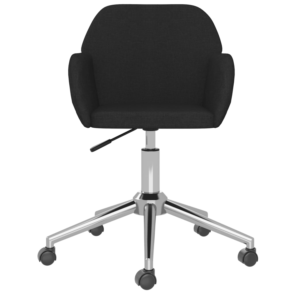 Sedia Girevole da Ufficio Nera in Tessuto cod mxl 11617