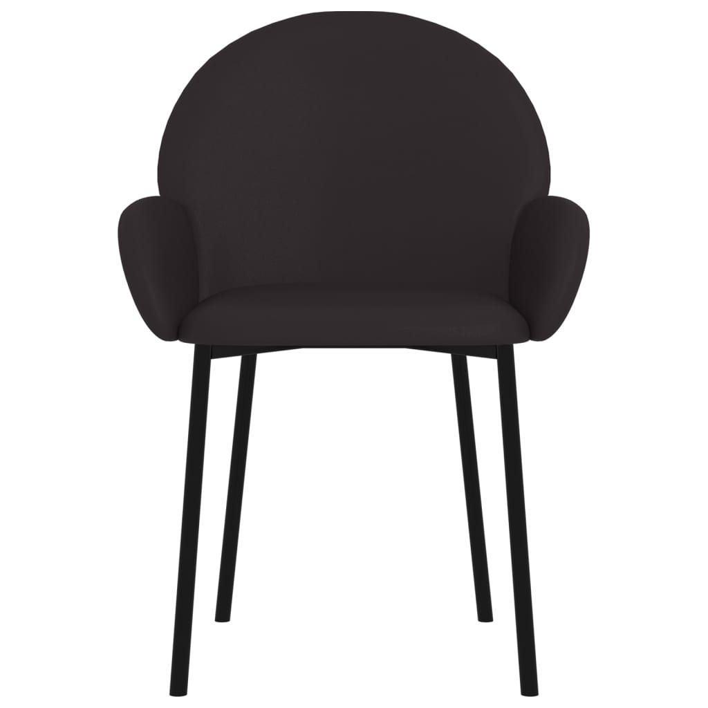 Sedie da Pranzo 2 pz Nere in Similpelle cod mxl 18098