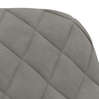 Sedie da Pranzo 2 pz Grigio Chiaro in Velluto 344779