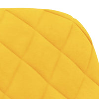 Sedie da Pranzo 2 pz Gialle in Velluto cod mxl 6377