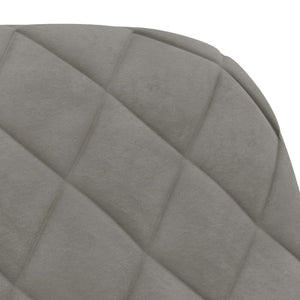 Sedie da Pranzo Girevoli 2 pz Grigio Chiaro in Velluto cod mxl 12265