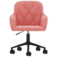 Sedia Girevole da Ufficio Rosa in Vellutocod mxl 95444