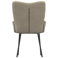 Sedie da Pranzo 2 pz Grigio Chiaro in Velluto 344886