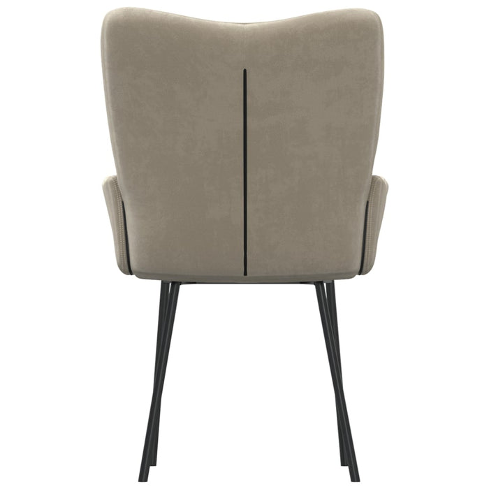 Sedie da Pranzo 2 pz Grigio Chiaro in Velluto 344886