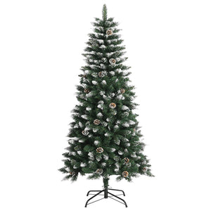 Albero di Natale Artificiale con Base Verde 120 cm PVC 345173