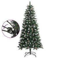 Albero di Natale Artificiale con Base Verde 120 cm PVC 345173