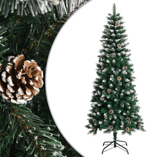 Albero di Natale Artificiale con Base Verde 180 cm PVC cod mxl 26815