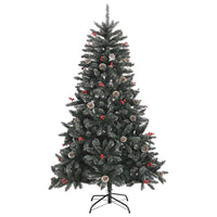 Albero di Natale Artificiale con Base Verde 120 cm PVC 345178