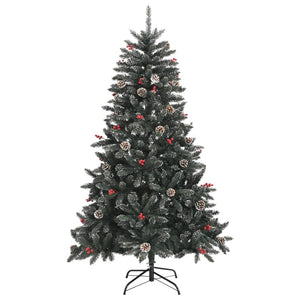 Albero di Natale Artificiale con Base Verde 120 cm PVC 345178