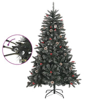 Albero di Natale Artificiale con Base Verde 120 cm PVC 345178