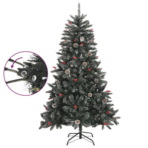 Albero di Natale Artificiale con Base Verde 120 cm PVC 345178