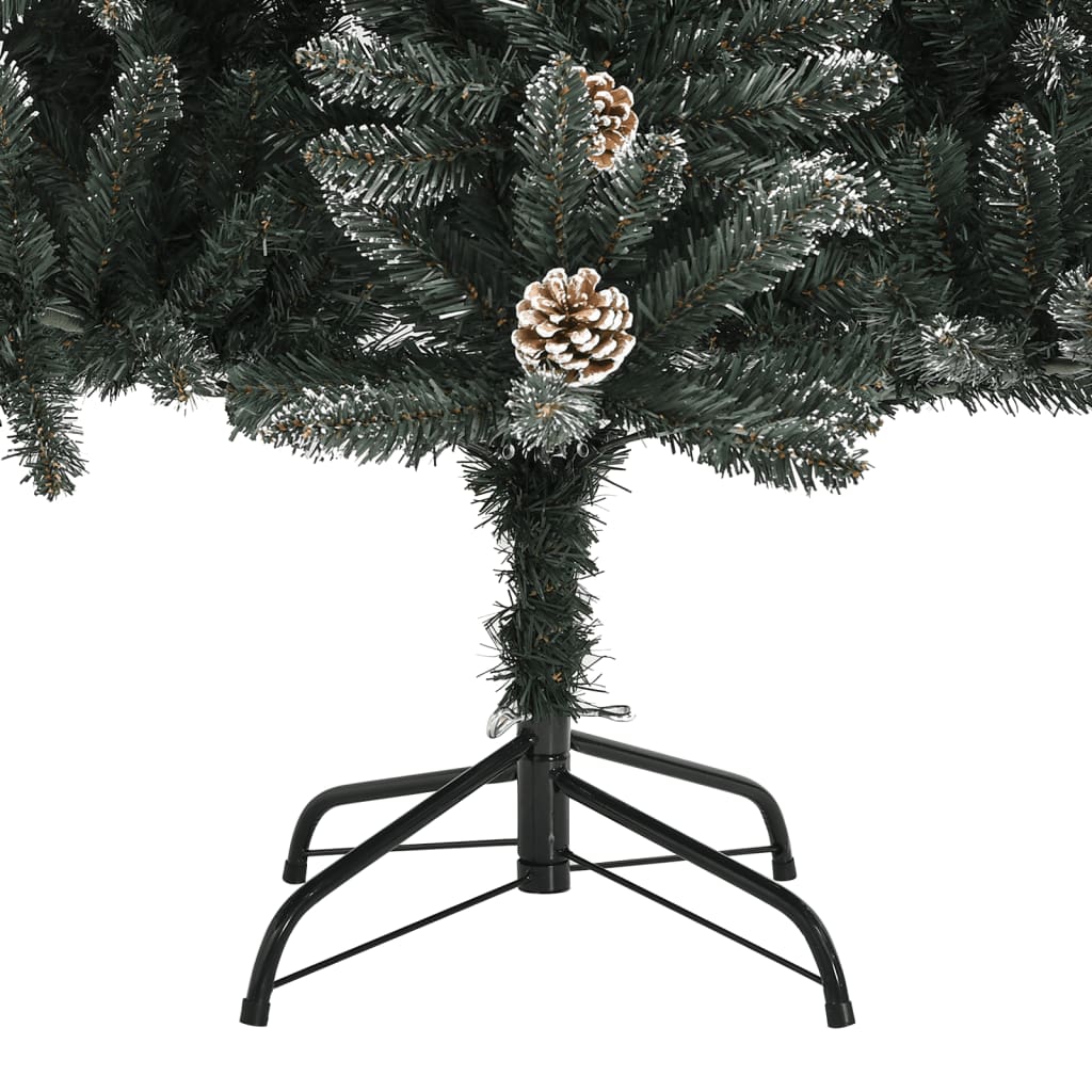 Albero di Natale Artificiale con Base Verde 120 cm PVC 345178