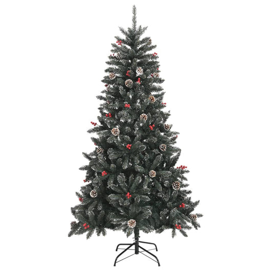 Albero di Natale Artificiale con Base Verde 180 cm PVC 345180