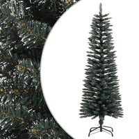 Albero di Natale Artificiale Sottile con Base Verde 120 cm PVC cod mxl 17369