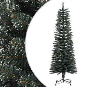 Albero di Natale Artificiale Sottile con Base Verde 120 cm PVC cod mxl 17369