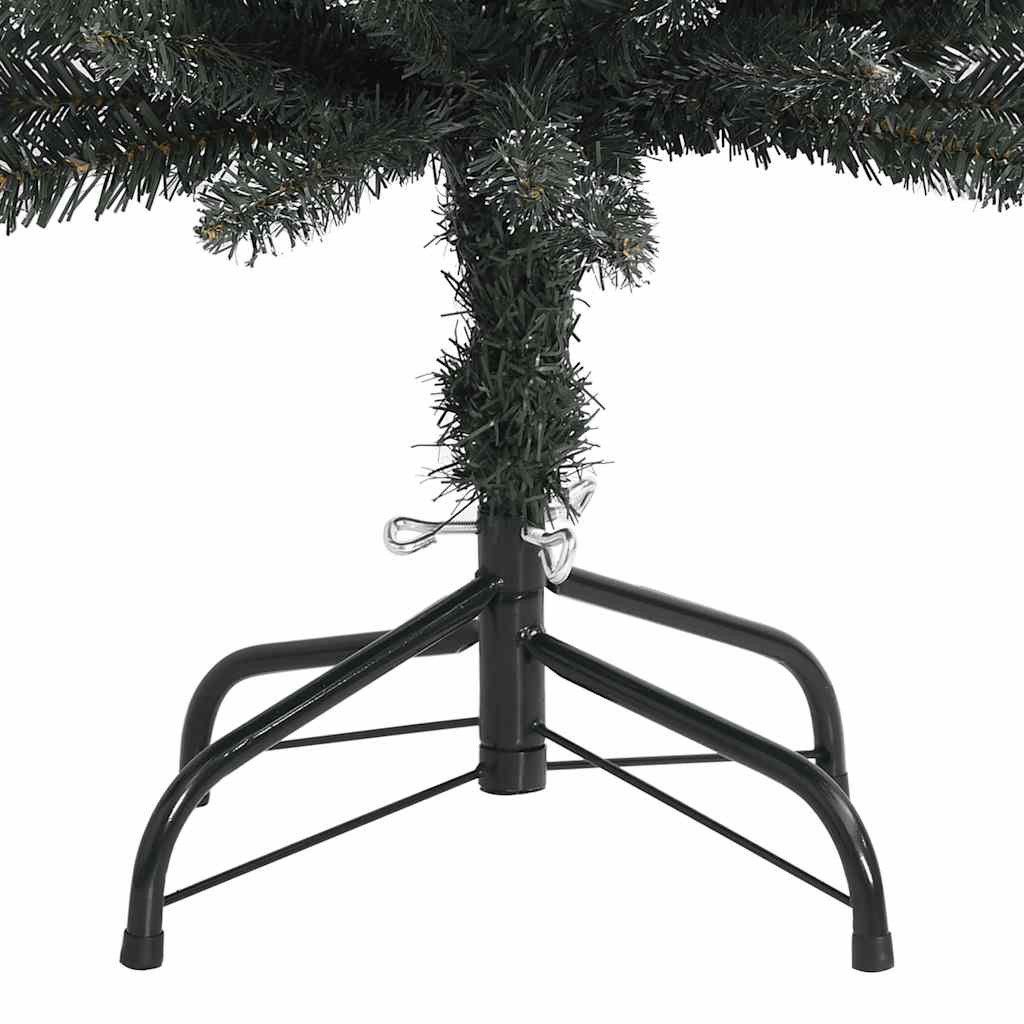 Albero di Natale Artificiale-Albero Natalizio Sottile con Base Verde 180 cm PVC 642323