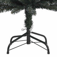 Albero di Natale Artificiale-Albero Natalizio Sottile con Base Verde 180 cm PVC 642323