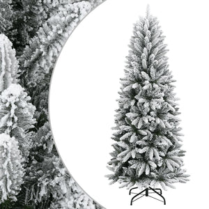 Albero di Natale Artificiale con Neve Floccata 120 cm PVC e PE cod mxl 21921