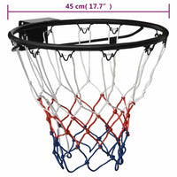 Canestro da Basket Nero 45 cm Acciaio 93659