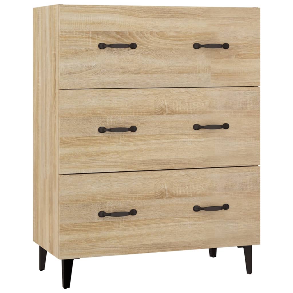 Credenza Rovere Sonoma 69,5x34x180 cm in Legno Multistrato