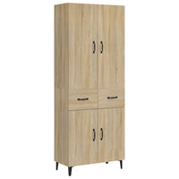 Credenza Rovere Sonoma 69,5x34x180 cm in Legno Multistrato