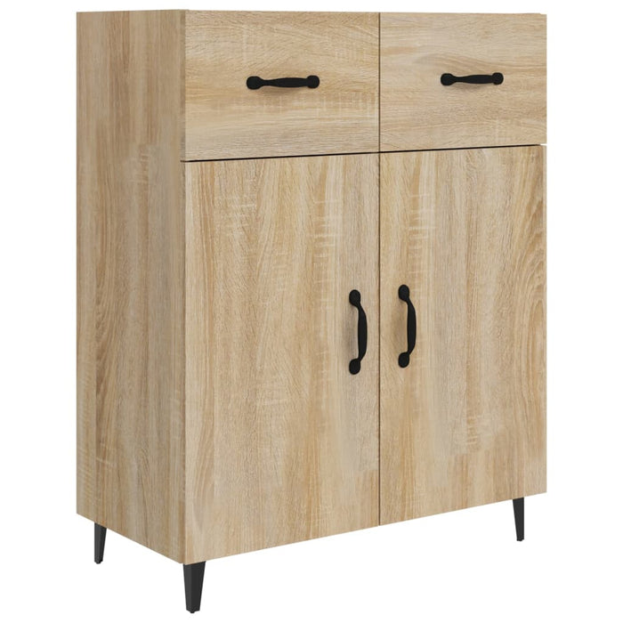 Credenza Rovere Sonoma 69,5x34x180 cm in Legno Multistrato